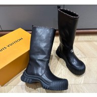 Louis Vuitton Ruby Flat High Boots Calf leather Black 2023