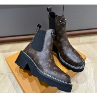 Louis Vuitton LV Beaubourg Ankle Boots 1A8QCO Monogram canvas 2023