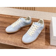 Maison Margiela Replica leather and suede sneakers sky blue 2024