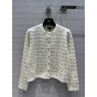 chanel white sequins cardigan 2023