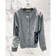 loewe cardigan in wool gray/Multicolour 2023