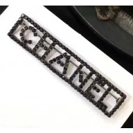 Chanel Logo Brooch Black 2018