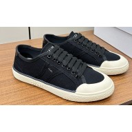 Celine AS-01 Low Lace-Up Celine Alan Women/Men Sneakers in Canvas Black 2024