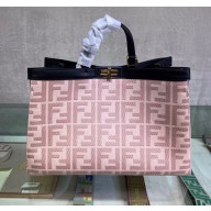 FENDI PEEKABOO X-TOTE PINK canvas bag 2021