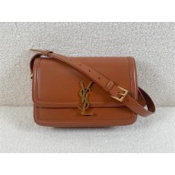 Saint Laurent SOLFERINO medium SATCHEL IN BOX CALFSKIN brown 2024(ORIGINAL QUALITY)
