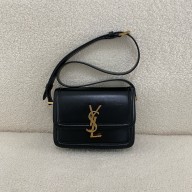 Saint Laurent SOLFERINO SMALL SATCHEL IN BOX CALFSKIN black 2024(ORIGINAL QUALITY)