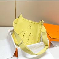 Hermes Evelyne III PM Bag in Togo Leather jaune poussin