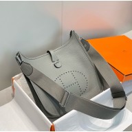 Hermes Evelyne III PM Bag in Togo Leather gris mouette