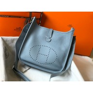 Hermes Evelyne III PM Bag in Togo Leather BLUE LIN