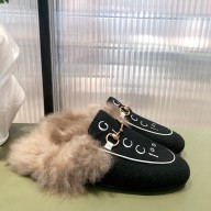 Gucci Women's 100 Princetown slipper 678192 black 2021