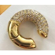 Fendi Fendioops Earrings Gold