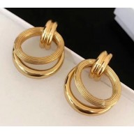 Celine Loop Earrings Gold 2018