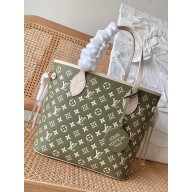 LOUIS VUITTON Neverfull MM BAG M46102 kaki/beige