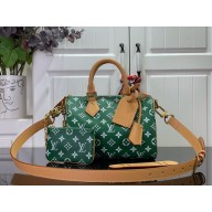 louis vuitton Speedy P9 Bandoulière 25 bag GREEN M24423 2024