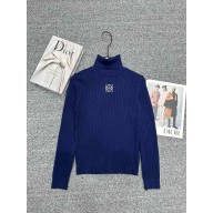 LOEWE blue hight neck sweater 2024