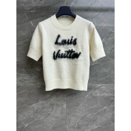 Louis Vuitton Brushed Knit Top WHITE 1AGBXZ 2024