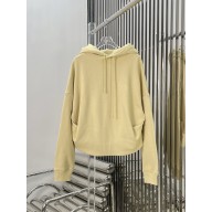 LOEWE anagram cotton fleece hoodie yellow 2024