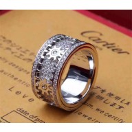 Cartier 18k gold ring silver