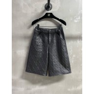 CHANEL BLACK LAMBSKIN Bermuda Shorts P79061 2025