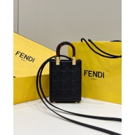 FENDI MINI SUNSHINE SHOPPER black 2023