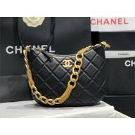 Chanel Hobo Handbag in Lambskin AS4220 black 2023