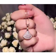 Bulgari Diva Diamond Rose Gold Pendant Necklace