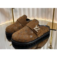 Louis Vuitton women/men Flat mules Monogram brown 2024