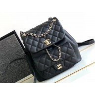 chanel medium calfskin duma backpack BLACK AS3618 2023