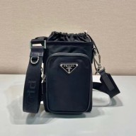 PRADA BLACK Re-Nylon smartphone case 2ZH155 2023