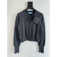 Prada Cashmere cardigan P25N16 gray 2024 