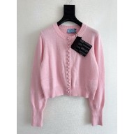 Prada Cashmere cardigan P25N16 pink 2024 