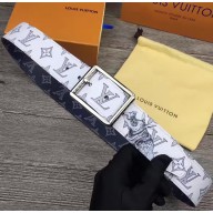 LOUIS VUITTON REVERSO 40MM BELT MP010S WHITE
