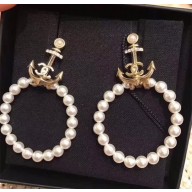 Chanel Earrings A58087 White/Gold 2018