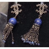 Chanel Earrings A58092 Blue/Black 2018