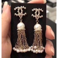 Chanel Earrings A58092 White/Gold 2018