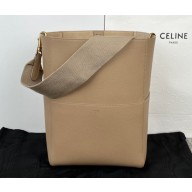Celine Sangle Bucket bag in soft grained calfskin Beige