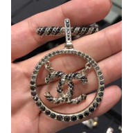 Chanel Brooch A58437 Gold/Gray/Black 2018