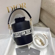 Dior small Blue smooth calfskin Vibe Bucket Bag 2022