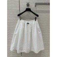 MIU MIU WHITE COTTON Skirt 2025