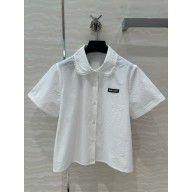 MIU MIU WHITE COTTON SHIRT 2025