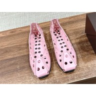 Alaïa PERFO BALLET FLATS IN CALFSKIN PINK 2025