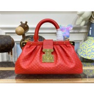 LOUIS VUITTON Monogram Clutch in supple calfskin RED M22327 2023