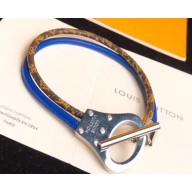 Louis Vuitton Archive Double Leather Bracelet Blue