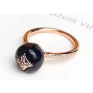 Louis Vuitton B Blossom Ring Black/Pink Gold
