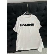 JIL SANDER WHITE COTTON T-SHIRT 2023