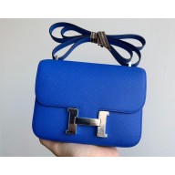 Hermes Constance 18/23 Bag in original Epsom Leather Blue Electric 