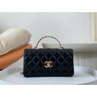 CHANEL LAMBSKIN Clutch with Chain AP3797 black 2024
