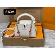 louis vuitton Capucines Mini bag M23718 white 2023