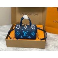 louis vuitton Speedy Bandoulière 20 bag M46517 BLUE 2023