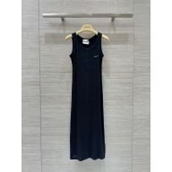 MIU MIU Knitted midi dress black 2024